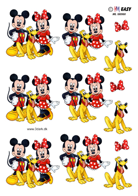 Mickey, Minnie & Pluto, HM Easy, 10 ark